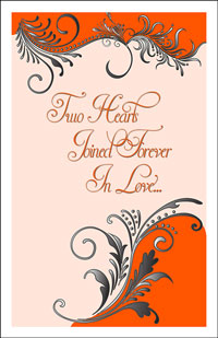 Wedding Program Cover Template 8B - Graphic 2